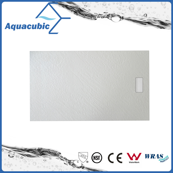 Sanitary Ware 700*700 High Quality Wood Surface SMC Shower Base (ASMC7070W)