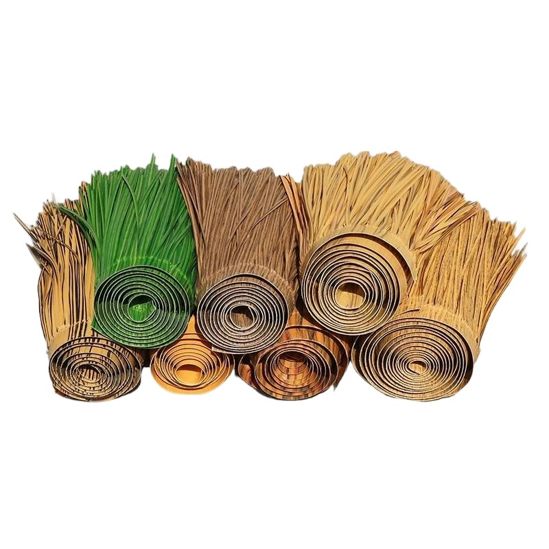 China Manufacturer Custom Long Life Plastic Artificial Synthetic Grass Thatch Roof