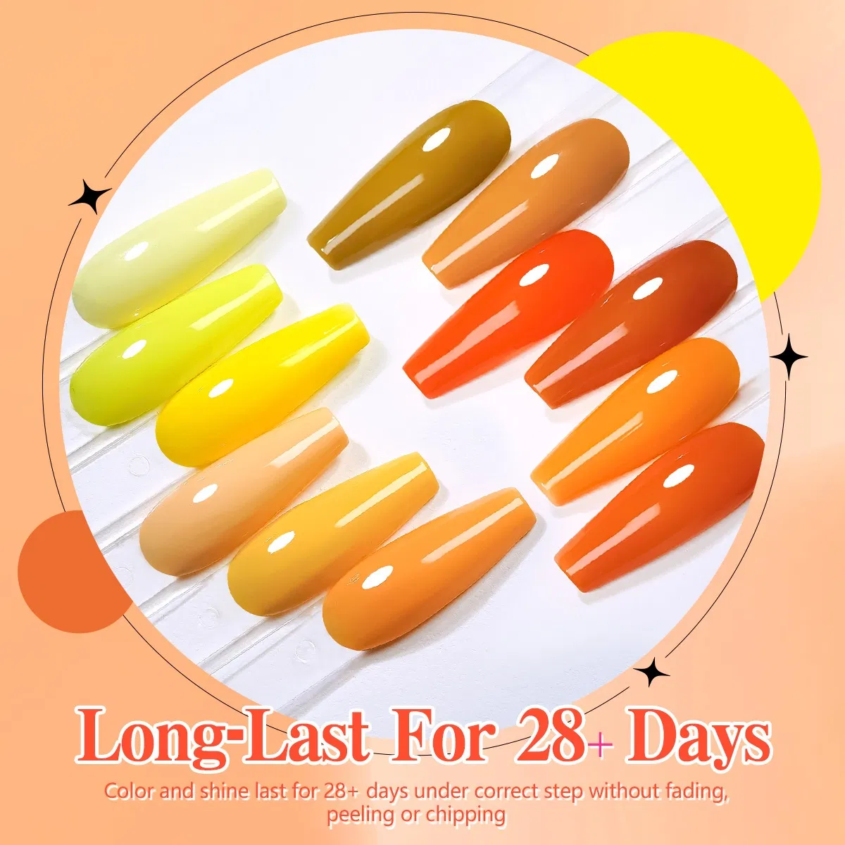 Professional 12 Colors Vibrant Long Lasting Gel Nail Polish for Salon Manicure Nail Art Kit