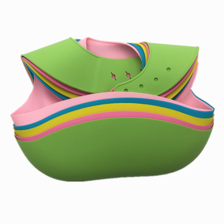 Manufacturer Custom Logo Waterproof Baby Food Pocket Silicone Bib