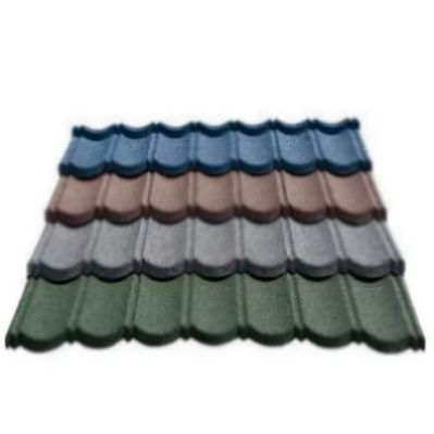 High Quality Best Price Coated Metal Roof Tiles Corrugated Roofing Sheets Coral Stone Tiles Aluminum Stone Coated Metal Materials China Supplier