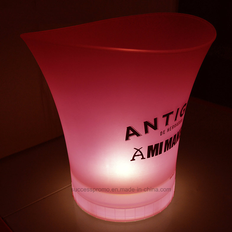 5L Charge Type LED Ice Bucket with Customized Logo