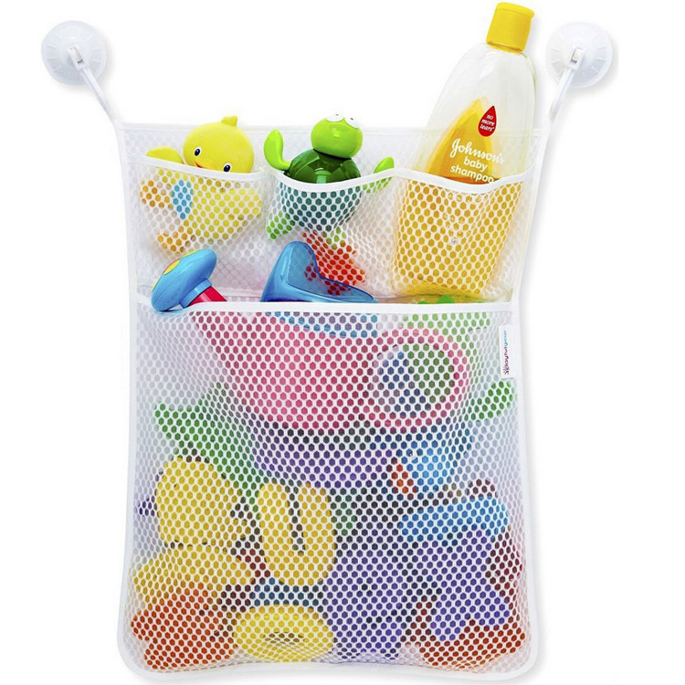 Mesh Bag Bath Toy Organizer Storage Basket for Bath