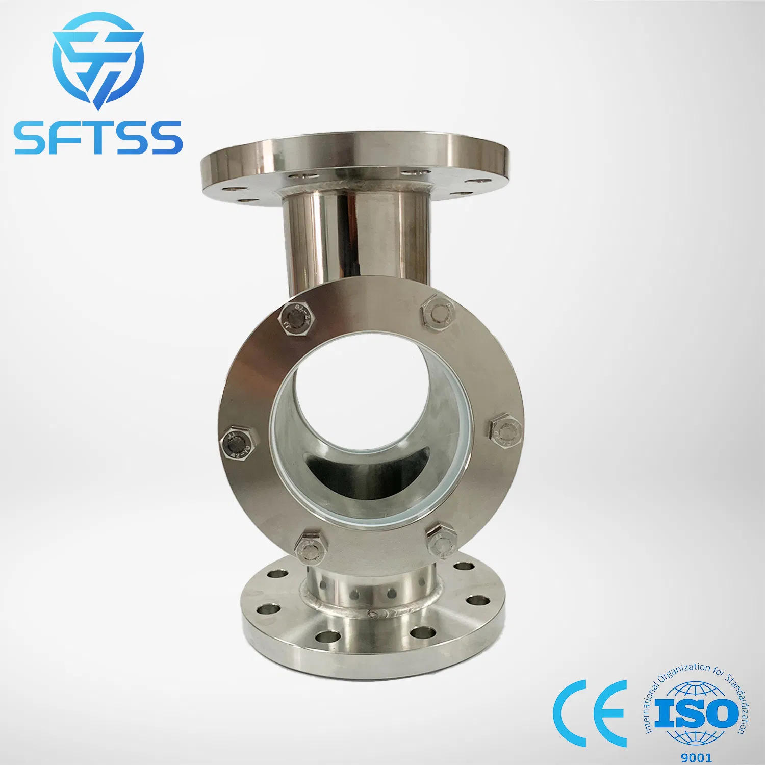Innovative Heavy-Duty Flange Sight Glass with Forged Silver Finish