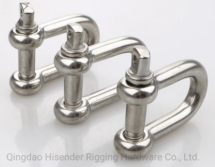 Lifting Hardware Fastener SS304/316 Dee Type Shackle
