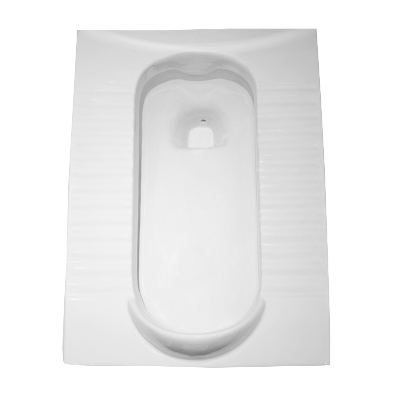 Hot Sales Bathroom Accessory Squatting Pan Toilet Bathroom Ceramic Human Squat Toilet with S-Shaped Odor-Proof Bend