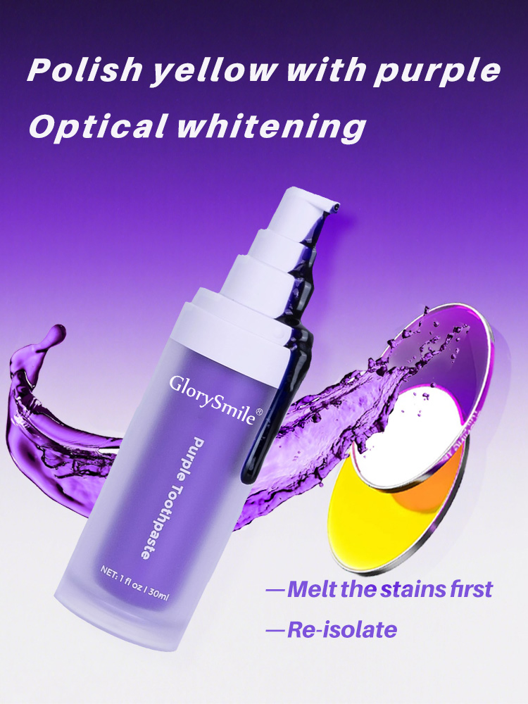 Glorysmile V34 Purple Toothpaste Multiple Packages in Stock