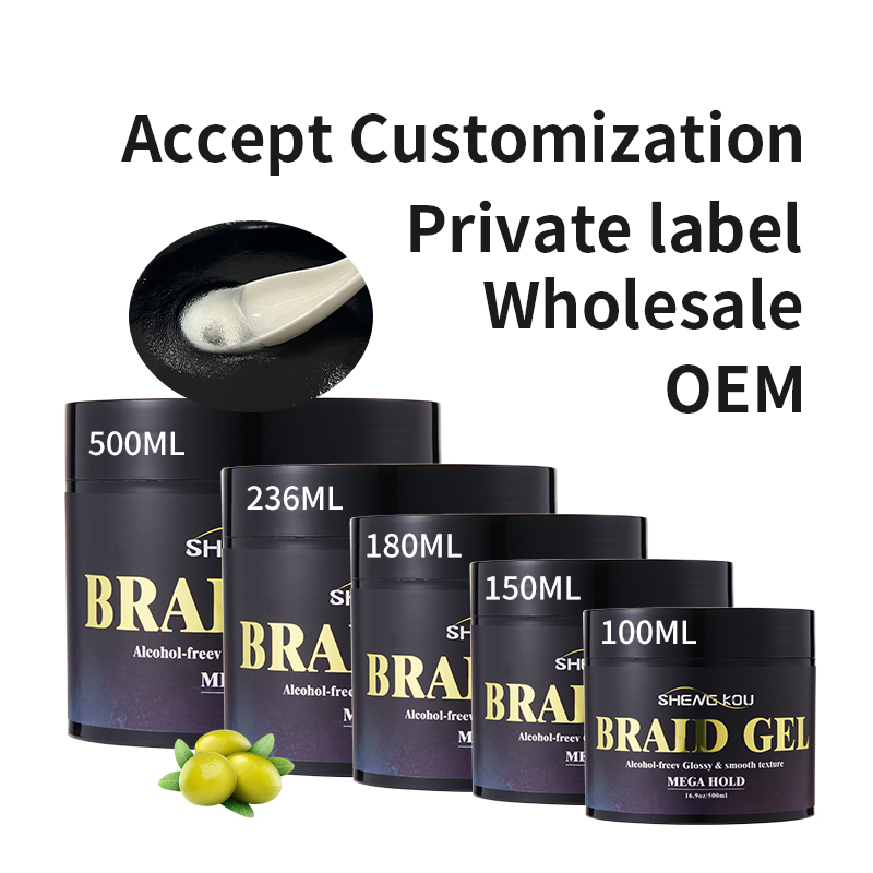 OEM/ODM Wholesale Loc N Twist Hair Styling Wax Castor Oil Braid Gel Extra Hold Private Label Braiding Gel