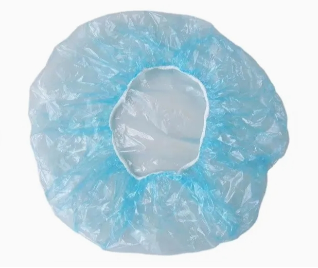 Factory Disposable Plastic PE Bouffant Cap with Elastic Shower Cap