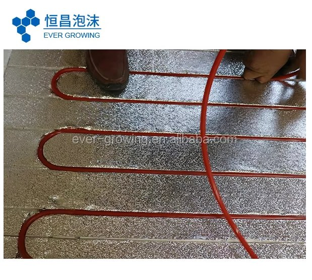 Energy-Saving XPS/EPS Floor Heating Kit 100mm Insulation Grooved Surface Full Hot Water System Support Board