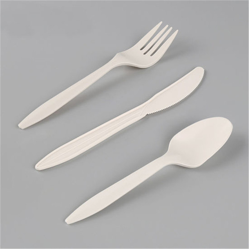 Heavy Duty Knife and Fork Spoon Eco-Friendly Sets Biodegradable Cutlery Wholesale