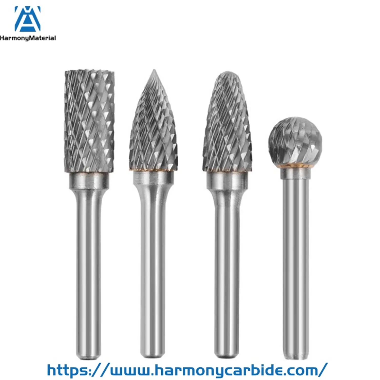 Набор фрез из карбида вольфрама 1/8 дюйма для гравировки и снятия заусенцев