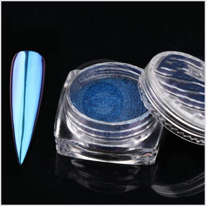 Neon Mermaid Nail Glitter Powder Unicorn Mirror Manicure Chrome Pigment