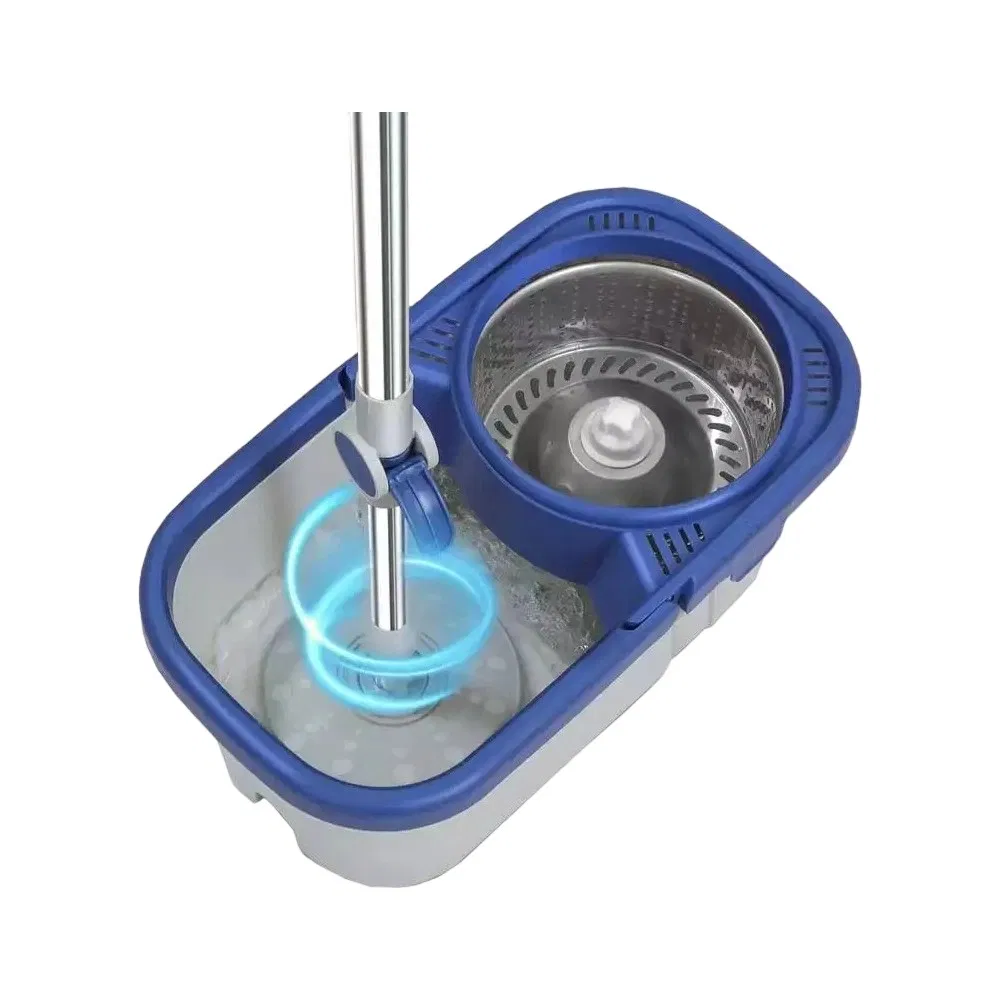 Durable Stainless Steel Rotating Mop for Home and Commercial Use