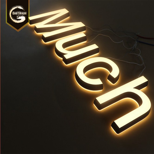 3D LED Acrylic Letters Luminous Plastic Letters Sign