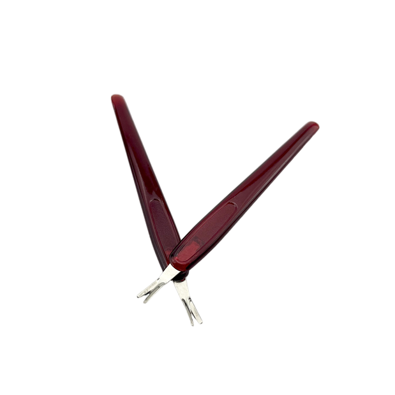 Nail Art Salon Dedicated V-Shaped Trimmer Stainless Steel Pointed Eyebrow Tweezer