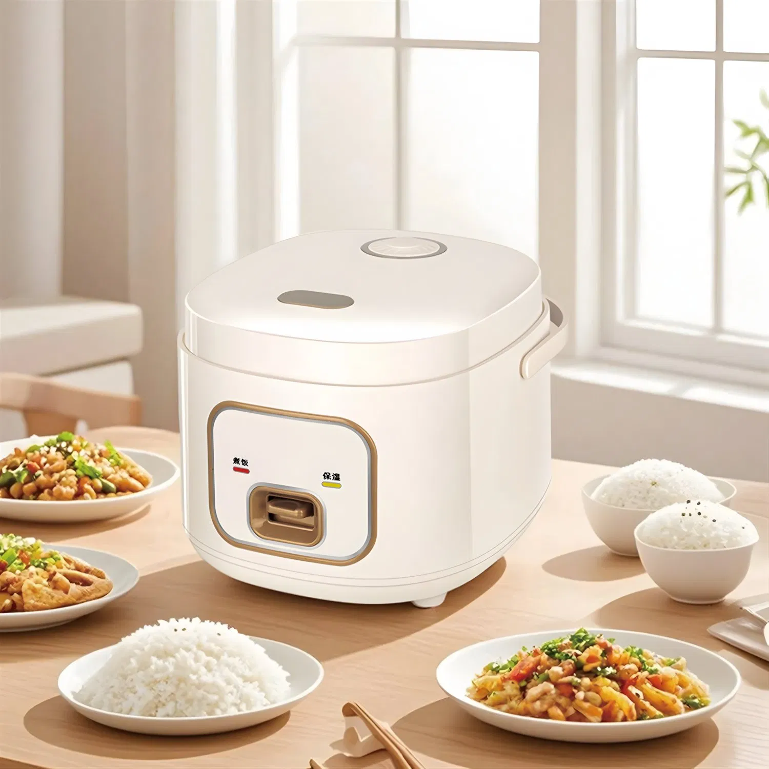 New Popular Luxury 2.5L Mini Low Sugar Rice Cooker with Stainless Steel Inner Pot Korea Portable Intelligent Digital Rice Cooker