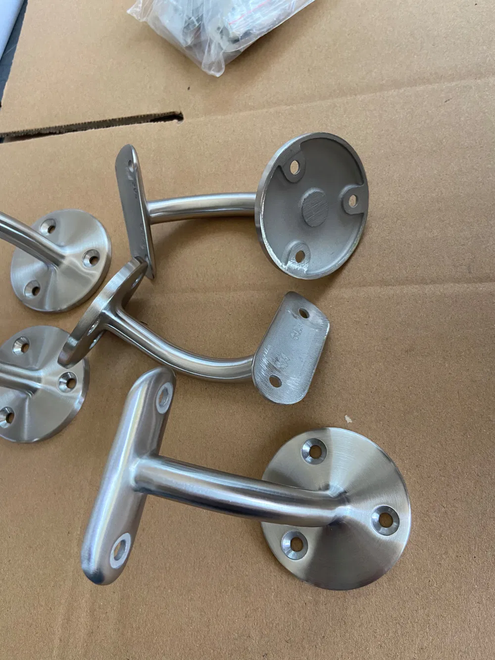 High Quality 304 Stainless Steel Handrail Bracket on Wall Glass Clamps Balustrade