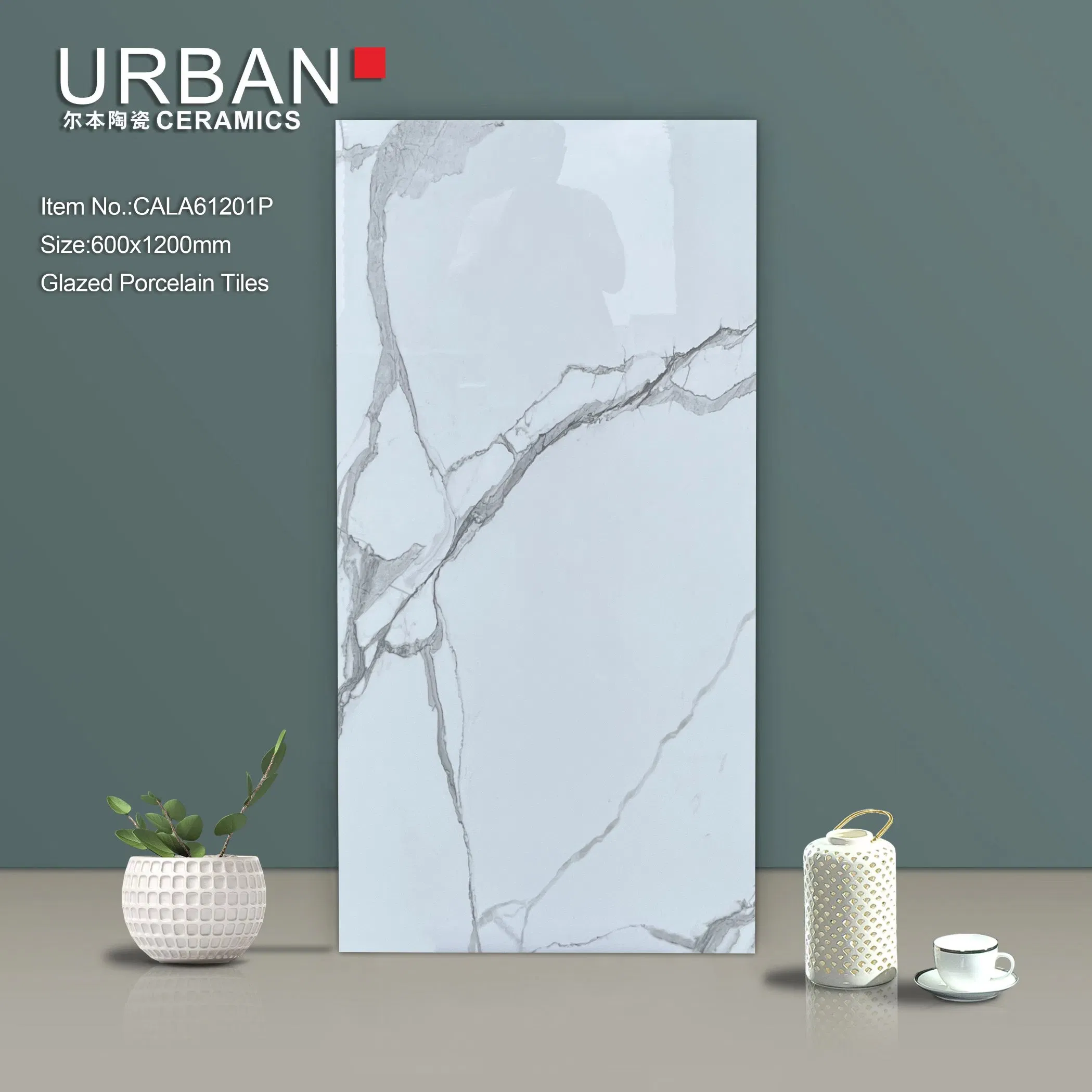 Tb612030 Foshan Good Quality Decoration Building Material 600X1200mm Full Body Glazed Polished Porcelain Marble Flooring Wall Tiles