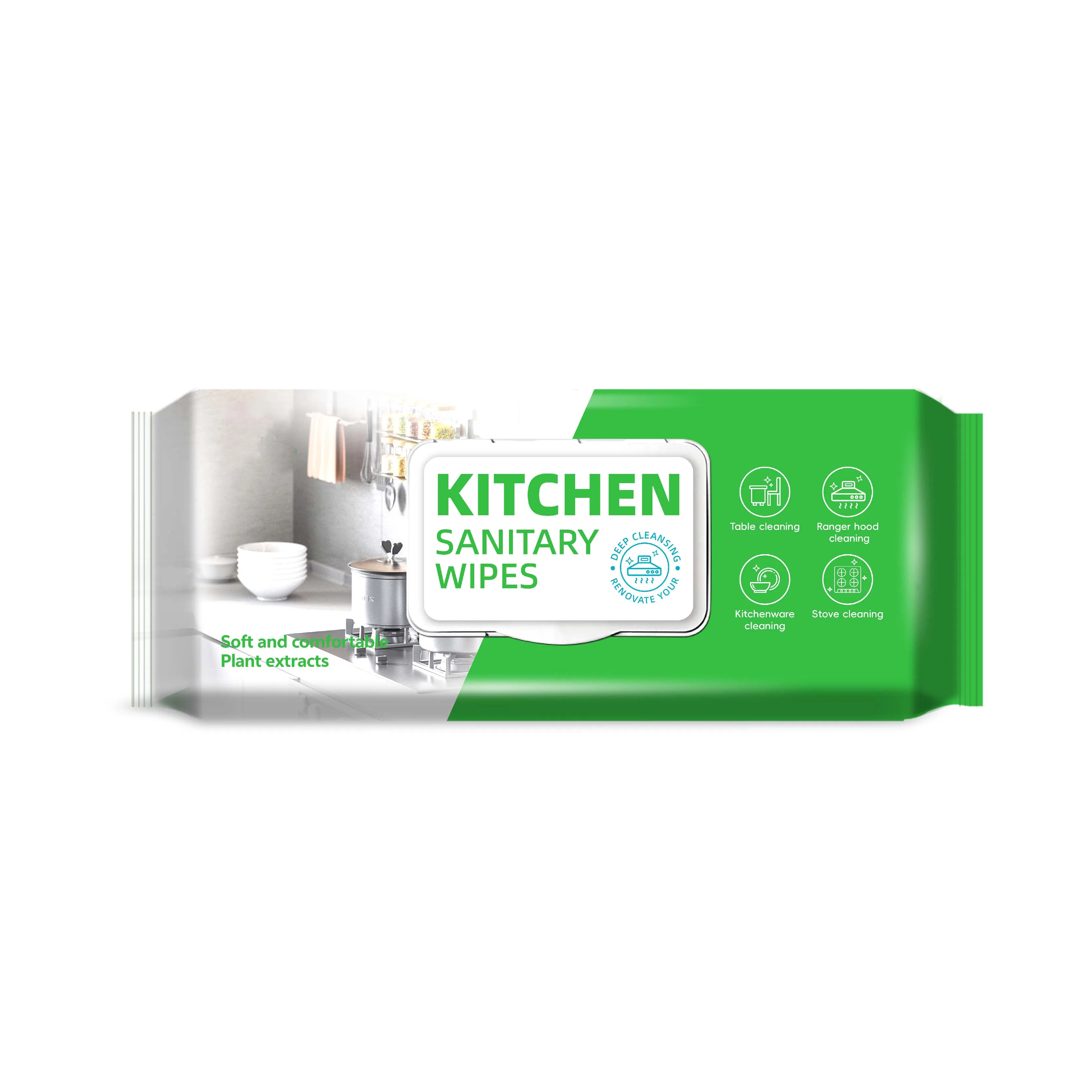 Fragrance-Free Large-Sized Disposable Kitchen Wipes
