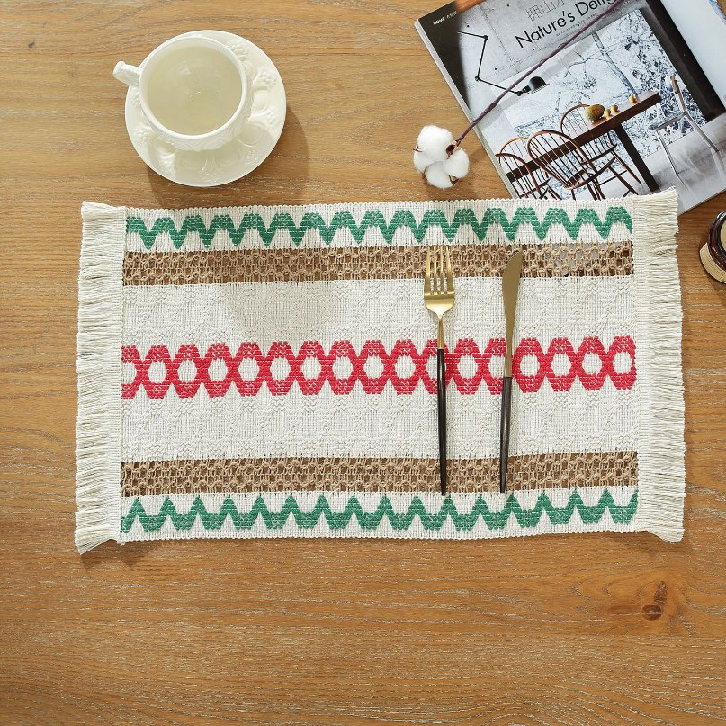 Wholesale Restaurant Home Dining Table and Kitchen Cotton Linen Placemats Napkins Cleaning Towel