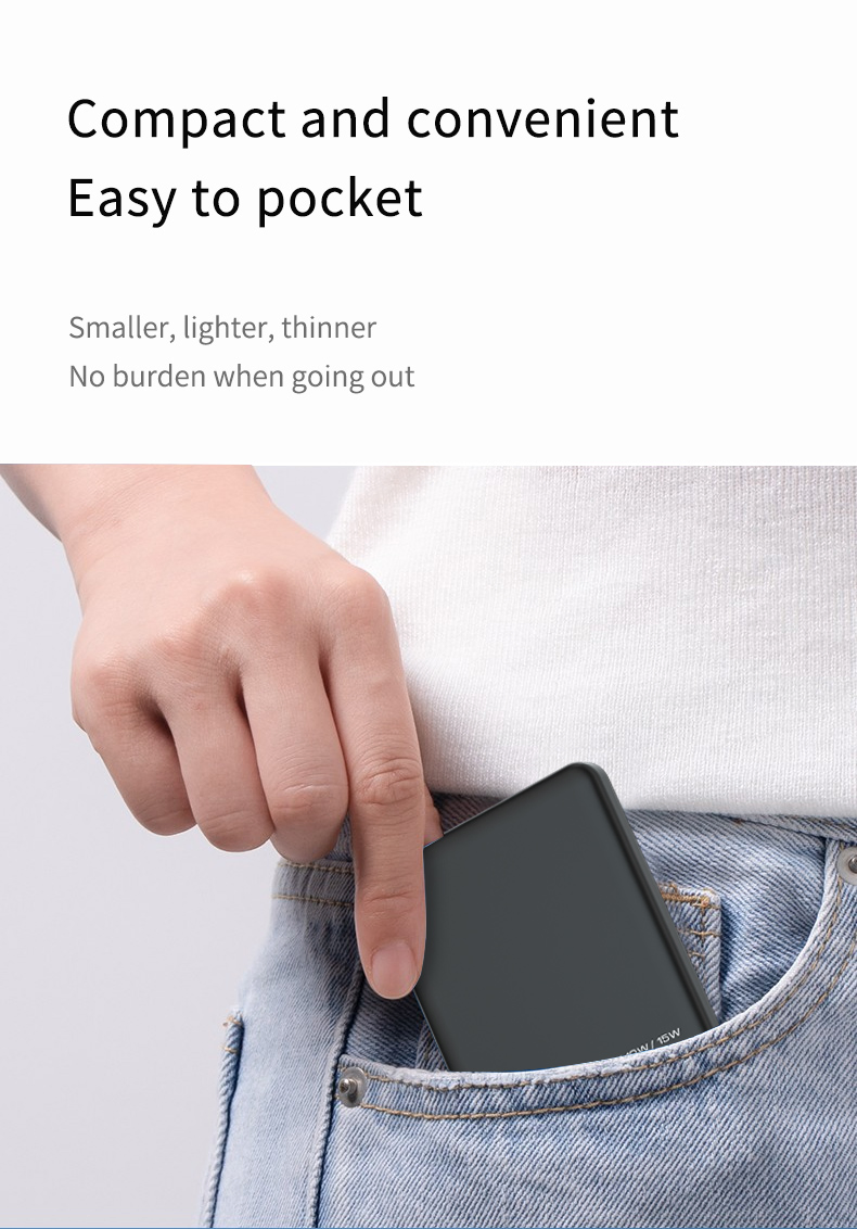 Portable 3000mAh Power Bank for iPhone/Samsung Charger Magnetic Wireless Powerbank