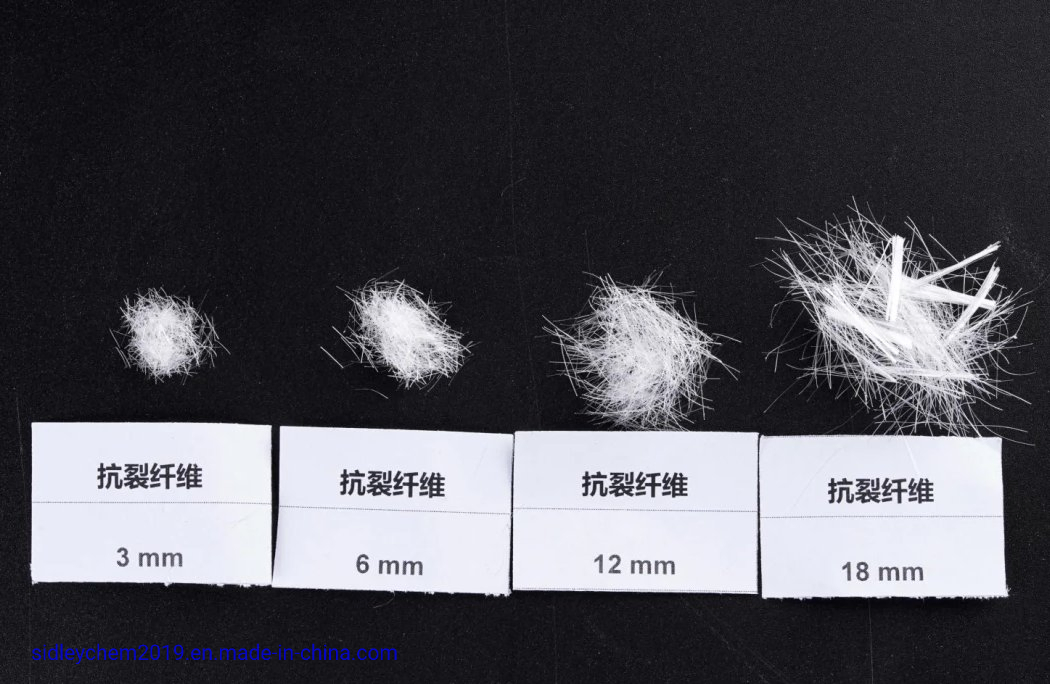 Polypropylene PP Fiber Factory Price 3/6/9/12/54mm for Concrete