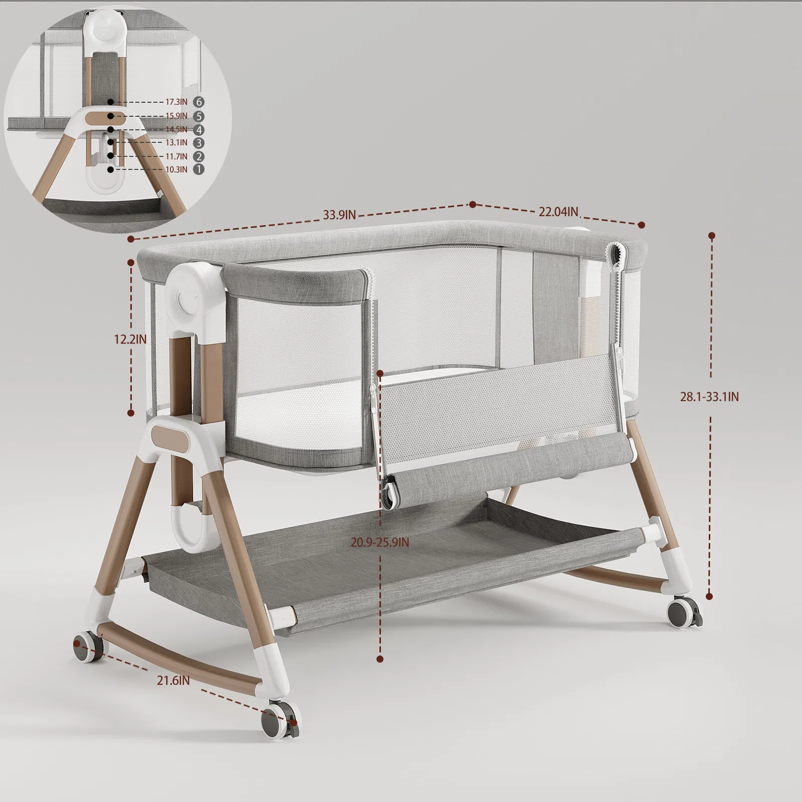 Baby Basinet Bedside Sleeper Baby Bassinet