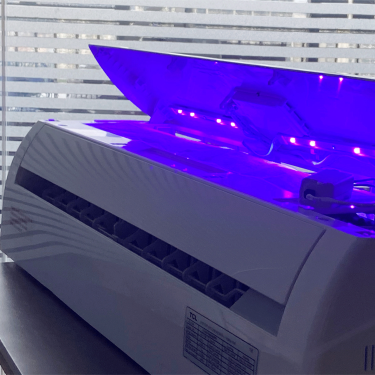 8W UV-C and Photocatalyst Green Deep Air Conditioner Purifier UVC Fresh Air Disinfection