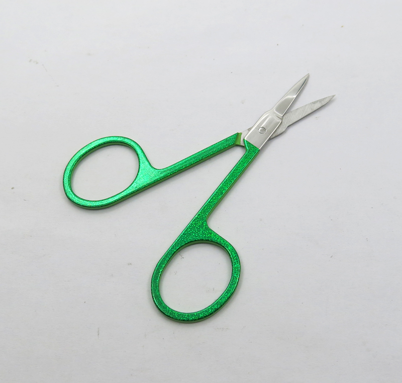 Stainless Steel Colorful Coated with Glitter Beauty Scissors Eyebrow Facial Eyebrow Eyelash Beauty Makeup Beauty Accessories Tools