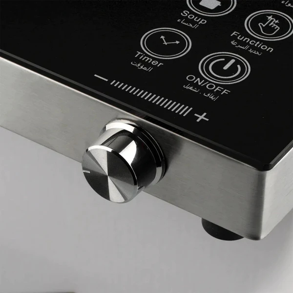New Design Plastic Housing Knob Control Commercial 2000W Induction Cooker for Restaurant