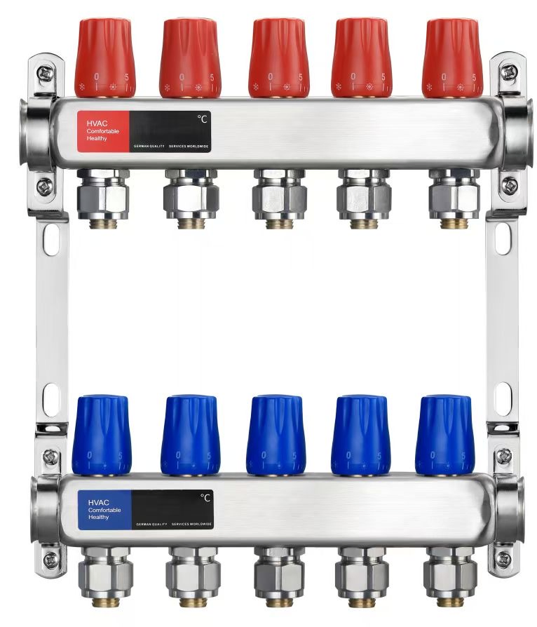 Wide Application Easy Maintenance Heating Manifold with Flow Meters