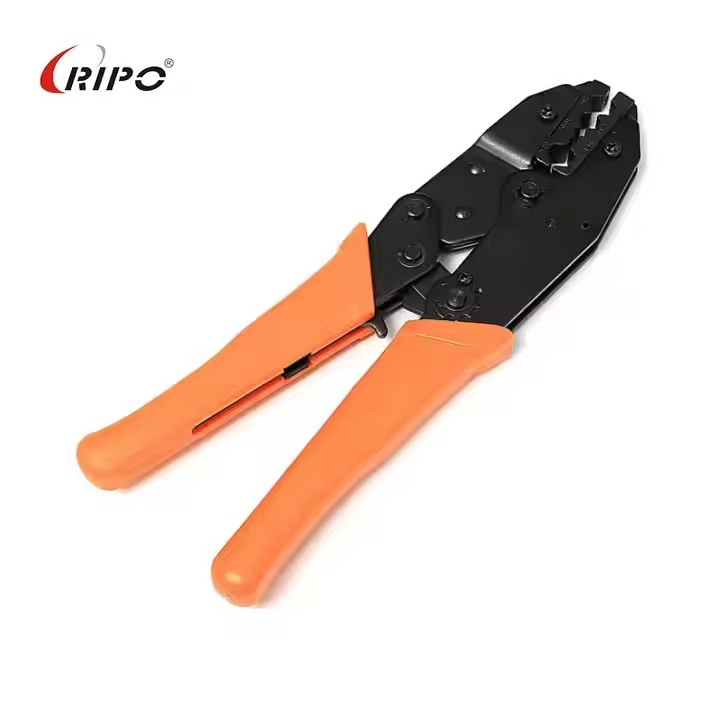 Industrial Grade Insulated Terminal Crimper with Ratchet for 0.5-6mm² Electrical Wires