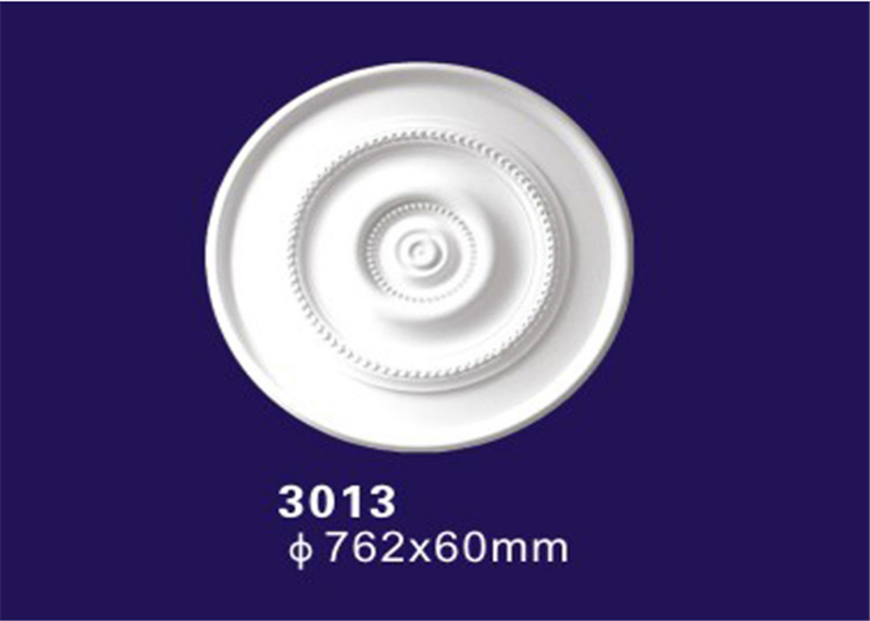 American Style Paintable Flat Ceiling Medallion for Roof Decoration