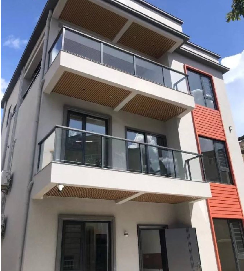 Aluminium Glass Railing Handrails and Balustrades for Balcony and Staircase Villa Decoration