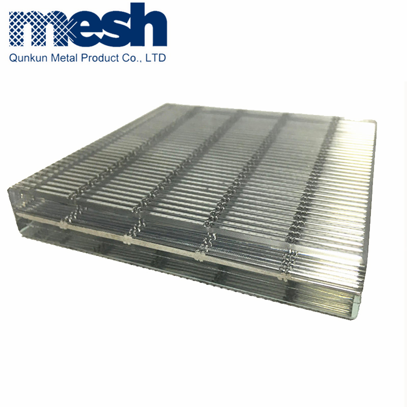 Security Tempered Laminated Glass Metal Mesh for Room Divider