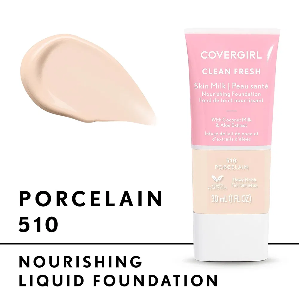 All Day Healthy Glow Cruelty Free Vegan Nourishes Clean Fresh Skin Milk Foundation Lightweight Moisturizing Liquid Foundation