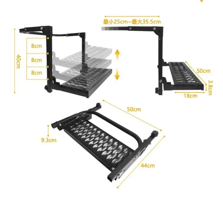 Складная стальная лестница для быстрой смены шин и доступа к автомобилю