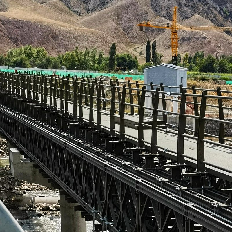 Durable Portable Steel Bailey Bridge for Quick Construction