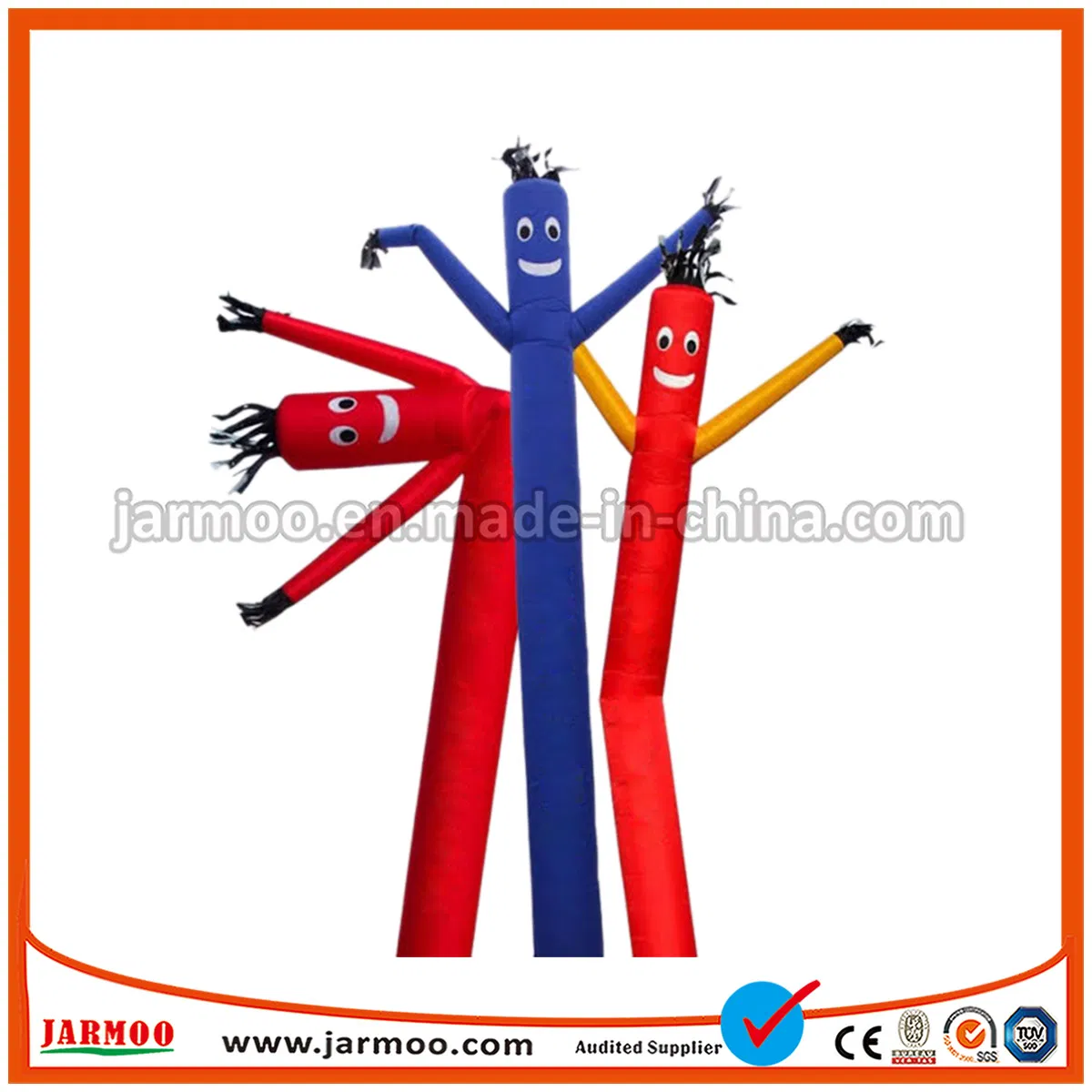 6m Tall Colorful Single Leg Inflatable Air Dancers for Advertising