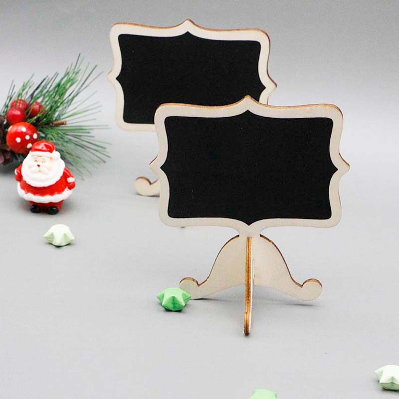 Can Erase Log Edge Vertical Desktop Chalkboard Mini Message Board Stall Display Brand Graffiti Board Bracket
