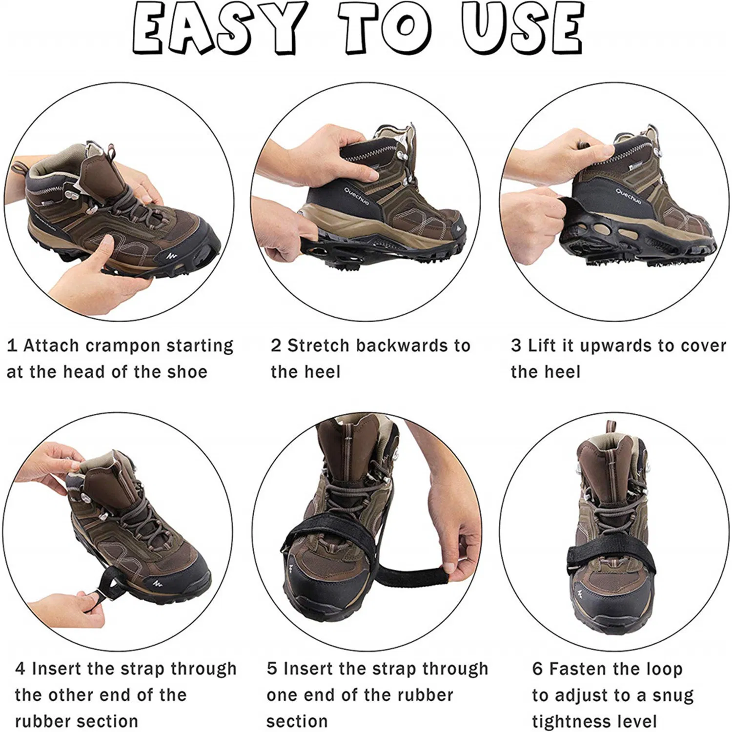 New Design Safety Shoe Cover Non-Slip Snow Ice Magic Spikes