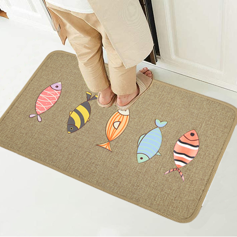 Premium Non-Slip Linen Fabric Mat for Ultimate Indoor Comfort
