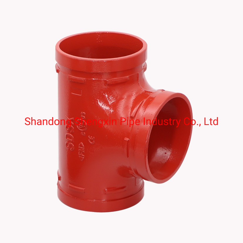 Sdsx Ductile Iron Grooved Fitting/Equal Tee FM, UL for Fire Fighting Epoxy