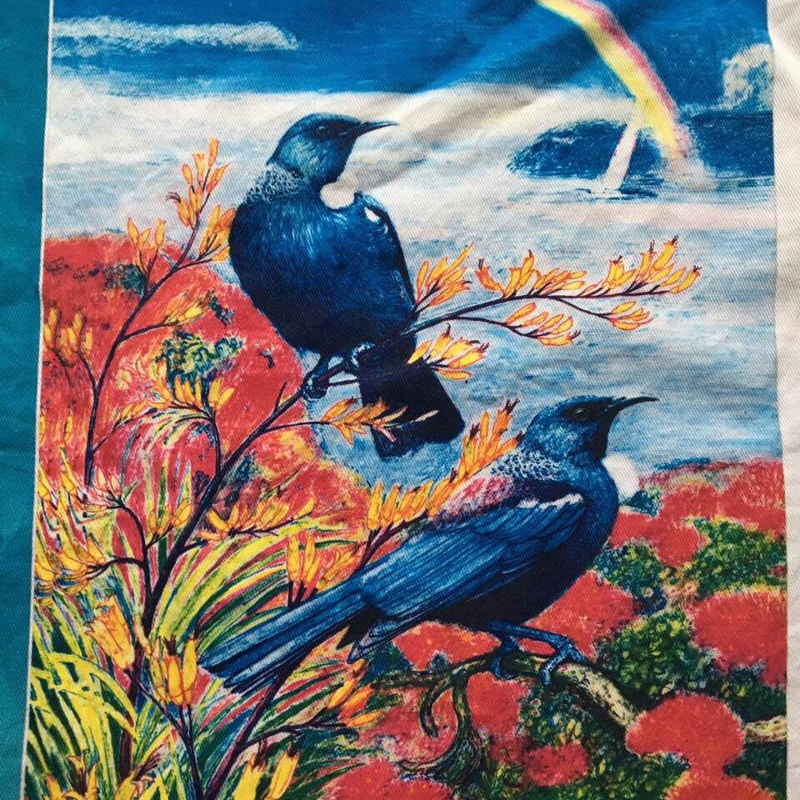 100% Cotton Digital Printed Kitchen Towel with New Zealand Design