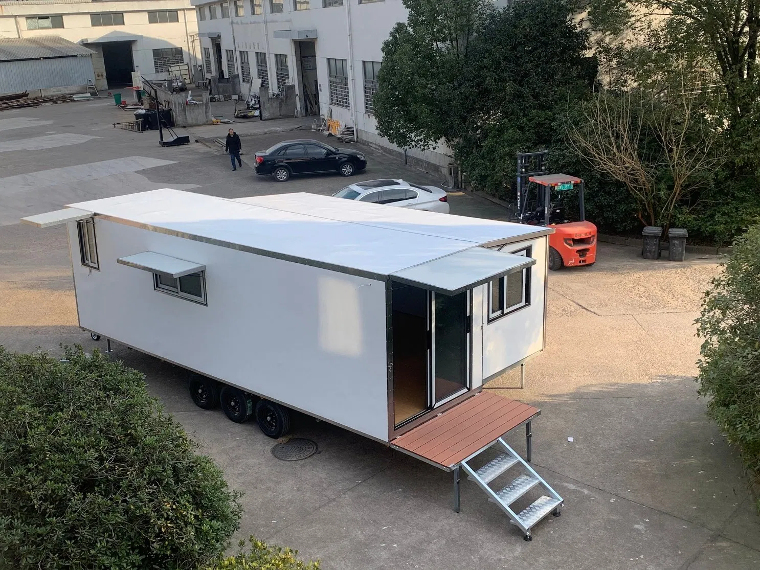 with Bathroom Toilet Shower AC Street Outdoor Use Bedroom Trailer House