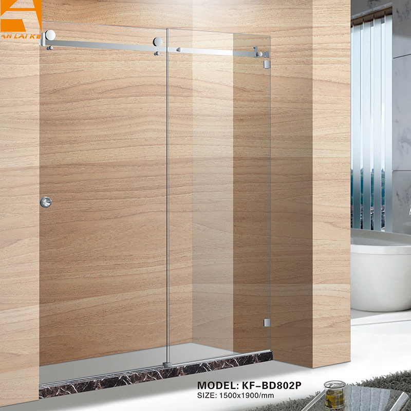 Modern Stainless Steel Glass Shower Cubicle with Quiet Operation (BD802FR)