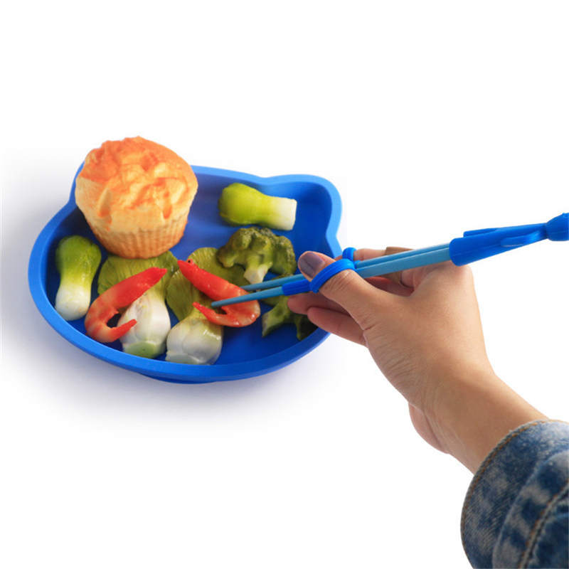 Wholesale OEM Customized Cute Cartoon Animal Reusable Children Training Chopsticks for Kids