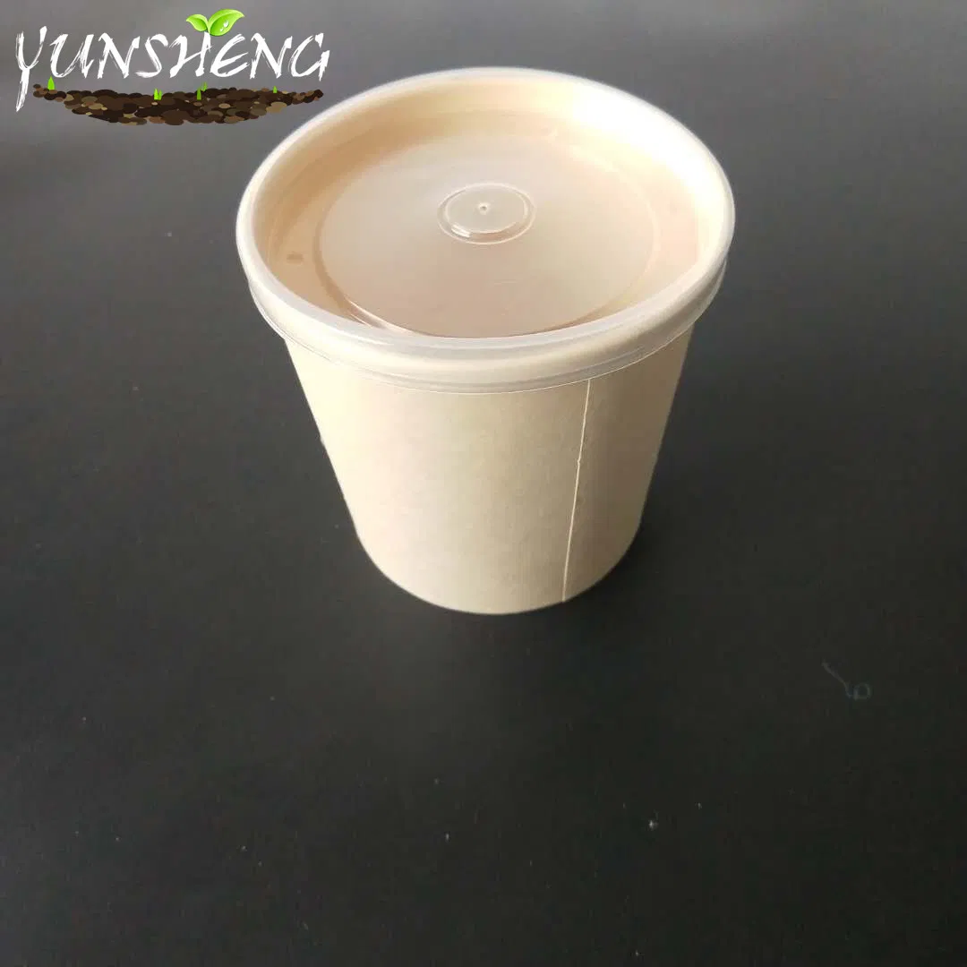 Biodegradable Eco-Friendly Disposable Kraft Paper Cup for Tea or Coffee/Brown or Light Brown Paper Soup Cup/Ice Cream Container