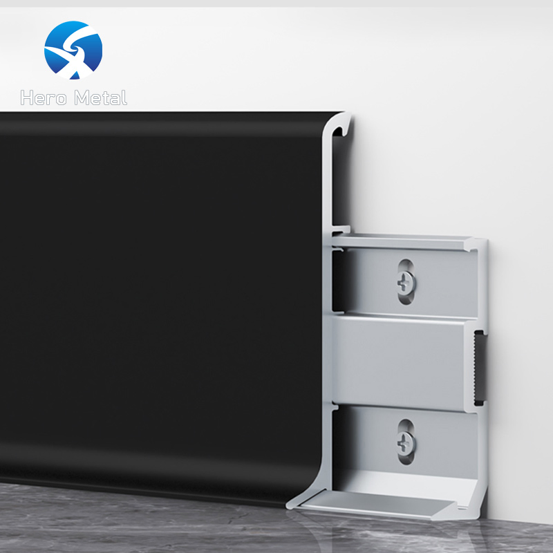 Cost Saving Modern Baseboard Antique Aluminium Profiles Hero Metal Skirting Board